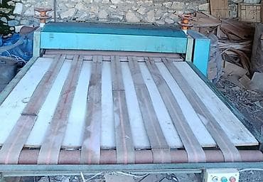 utu masası: Ağac emalı üçün geniş formatlı lentli konveyer və pres/sıxma maşını - — 4