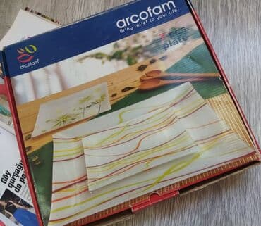 kudryaj tort: Boşqablar, rəng - Yaşıl — 2