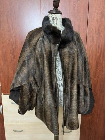 Qadın şalvarları: Qadınlar üçün zərif ponço/kaban - Material: üst hissə atlas parıltılı — 1