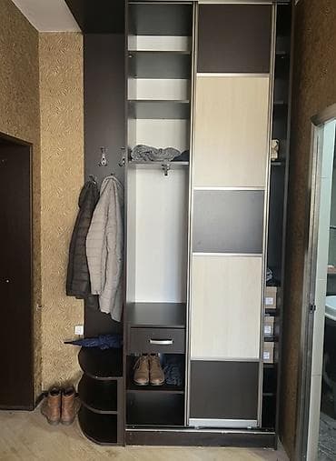 шкаф купе стенка: Qarderob-dolab (tambur/zal üçün) - Material: laminat/LDSP, iki rəng — 2