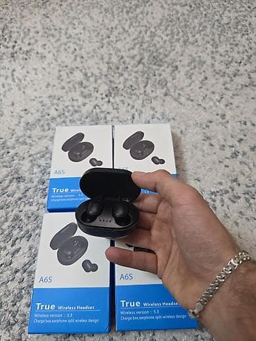 noutbuklar satilir: A6S True Wireless Headset – Bluetooth 5.3 TWS qulaqlıq Xüsusiyyətlər — 1