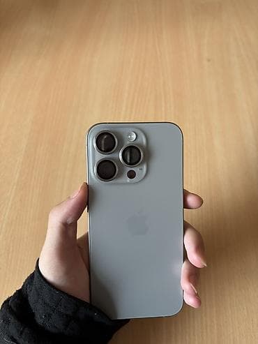 Məişət texnikası: IPhone 15 Pro, 128 GB, Natural Titanium, Face ID — 1