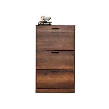 qedim əşyalar: 3 qapılı, Qəhvəyi, Taxta Ayaqqabı dolabı — 4