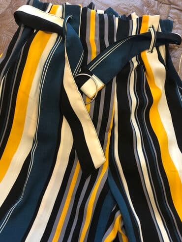 şalvar cins: Enli debli şalvar yay ücün, 1 defe geyinilib “Bershka” — 2