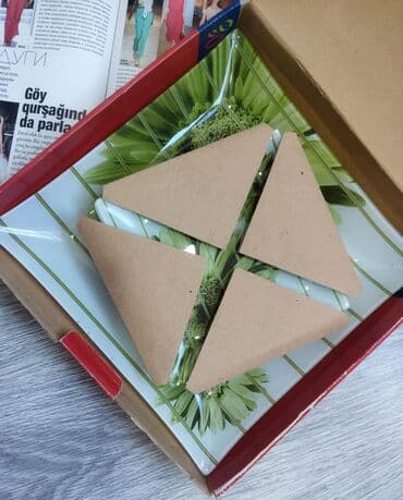 kudryaj tort: Boşqablar, rəng - Yaşıl — 3