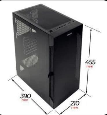 kalonka dinamik satisi: Ginzzu CL190 kompüter korpusu. - Format: ATX/Micro‑ATX/mini‑ITX — 5