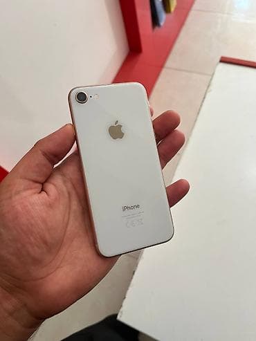 IPhone 8, 64 GB, Gümüşü, Simsiz şarj
