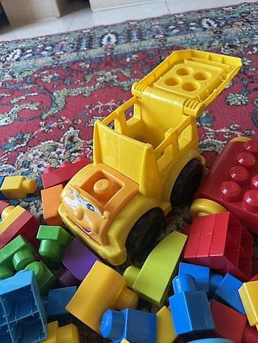 oyuncaq kamaz type 1: Uşaqlar üçün iri ölçülü konstruksiya dəsti - Rəngarəng plastik — 2