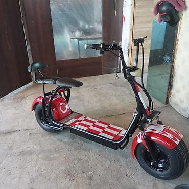 Elektrik skuter – geniş təkərli, iki nəfərlik oturacaqlı model