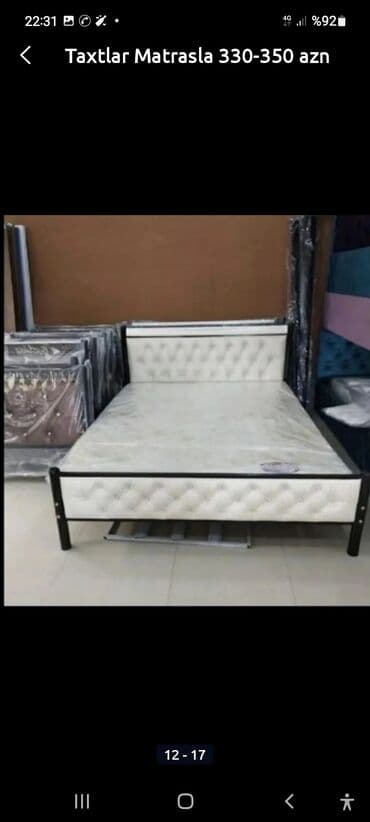 Çarpayılar: Yeni, İkinəfərlik çarpayı, Bazasız, Matras ilə, Siyirməsiz, Azərbaycan — 9