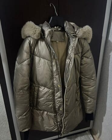 toy donlari modelleri: Qadın qış şişme kürk kapüşonlu gödəkçə - Rəng: şampan/qızılı metalik — 3