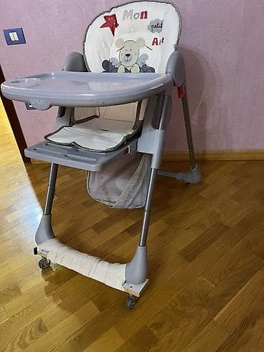 deri plas: Uşaq yemək oturacağı – VAVA - Rəng: boz/açıq krem tonlarında - Yumşaq — 2