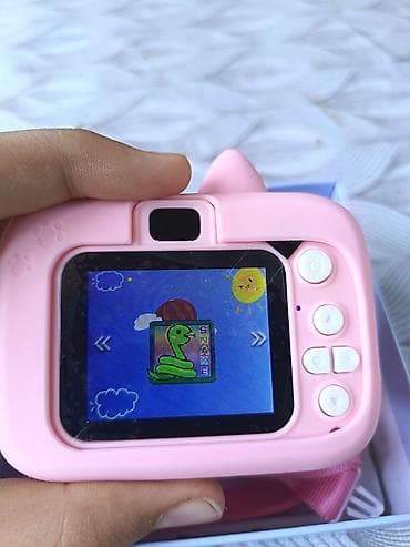 oyuncaq pişik: Uşaq fotoaparatı – pişik dizaynlı qutusu var, tam işləkdir uşaqlar — 5