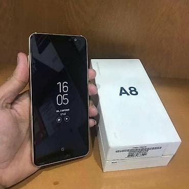 samsung tab a8: Samsung Galaxy A8, 32 GB, rəng - Qara, Barmaq izi — 1