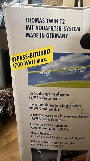 tozsoran mator: Thomas Twin T2 tozsoran – Aquafilterş-System, Made in Germany - — 2