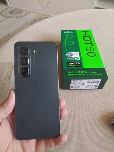soyuducu 50 azn: Infinix HOT 50, 256 GB, rəng - Qara, Zəmanət, Sənədlərlə — 2