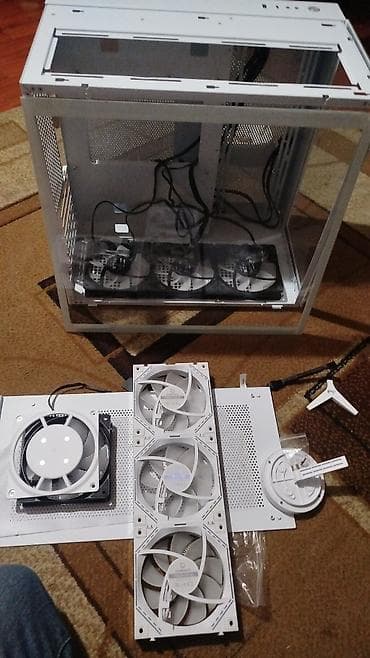 Sərt disklər (HDD): GameMax ağ rəngli kompüter korpusu + soyutma ventilyatorları dəsti — 4