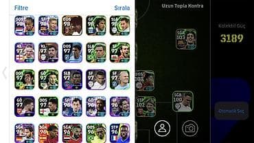 EFootball hesabı – güclü heyət və yüksək kollektiv güc Xüsusiyyətlər — 2