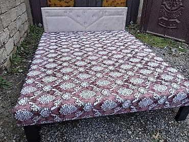 Ремонт и строительство: Новый, Двуспальная кровать, Без подьемного механизма, Без матраса, Без выдвижных ящиков, Азербайджан — 3