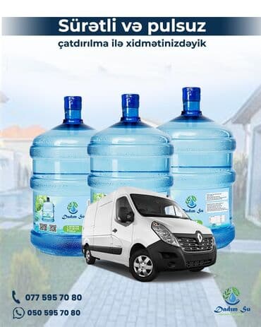 Вода: Dadım Su şirkəti tərəfindən sürətli və pulsuz çatdırılma xidməti — 2