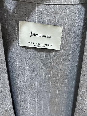 pencekler: Пиджак Stradivarius размер л, без застёжки на пуговицу, на рукавах — 4