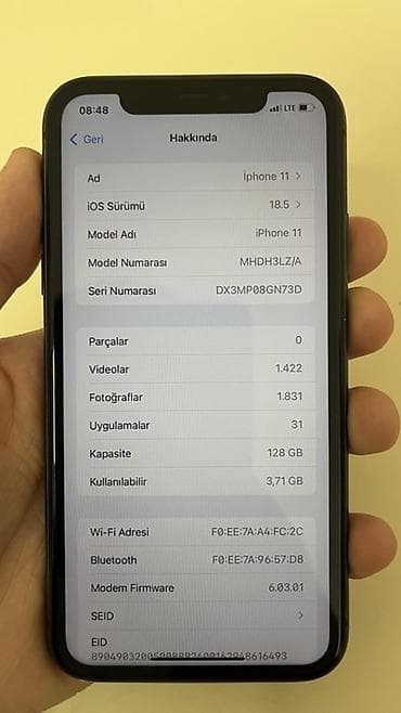IPhone 11, 128 GB, Qara, Face ID — 7