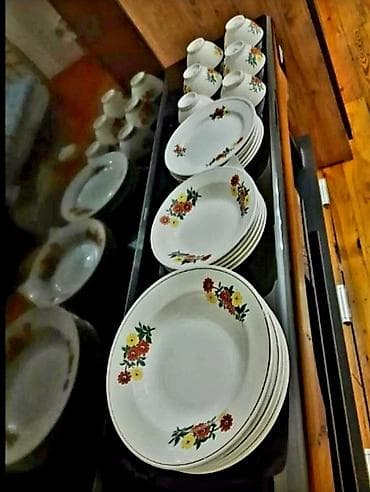 Kasalar, 6 ədədli dəst, rəng - Ağ, Keramika, SSRİ