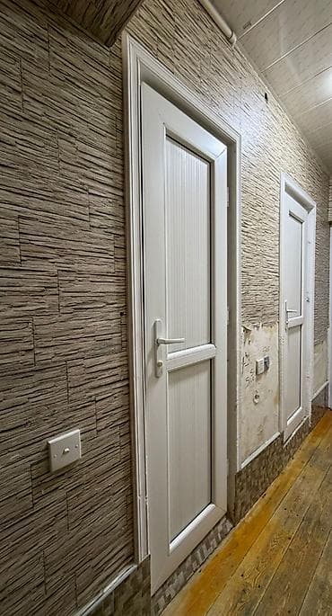 plastik cenler: PVC interyer qapıları – ağ rəng, minimalist dizayn 2 Ədəd 120 Manat - — 1