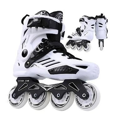 Inline skeyt (4 təkərli), şəhər və fitnes sürüşü üçün - Korpus: sərt