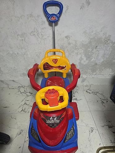 Uşaq gəzdirmə maşını – “Magic Car” - 3-ü 1-də funksionallıq: itələmə — 2