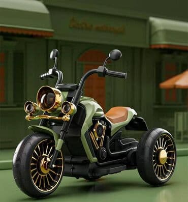 maşınlar uşaq üçün: Harley Stilində Uşaq Elektromotosikleti 🏍🤩 Yaş qrupu: 2–5 yaş — 2