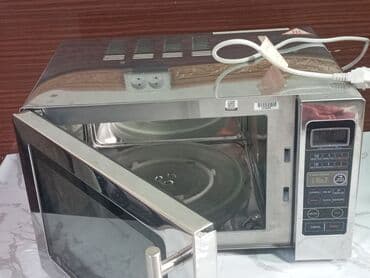 Mikrodalğalı soba Ayrıca dayanan, Qril ilə, rəng - Gümüşü