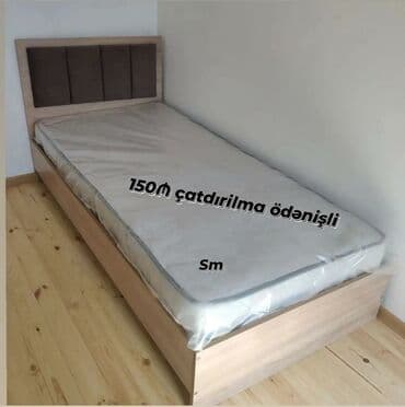 tək carpayi: *Tek nəfərlik çarpayı* Rəng seçimi var . 📏ölçü 90/1m90 sm — 1