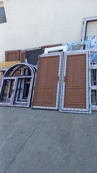 qapı ev ucun: Tualet üçün İşlənmiş Plastik qapı 80x205 sm Zamok ilə, Zəmanətsiz, Ödənişli quraşdırma, Ödənişli çatdırılma, Rayonlara çatdırılma — 3