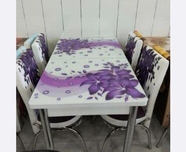 metbext moyka: Mətbəx üçün, Yeni, Açılan, Dördbucaq masa, 4 stul — 19