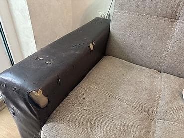 divan madera: Qonaq otağı üçün qatlanan divan - Rəng: açıq boz oturacaq və arxa — 2
