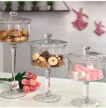 Şirniyyat ve kurabiyeler üçün 3-lü dest lalafo.az -da Şirniyyat ve kurabiyeler üçün 3-lü dest