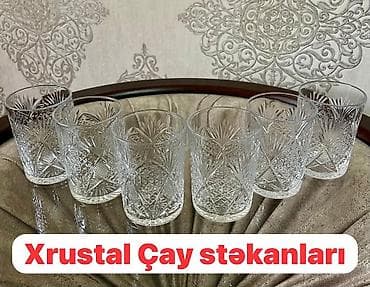 Stəkanlar, Xrustal, 6 ədədli dəst