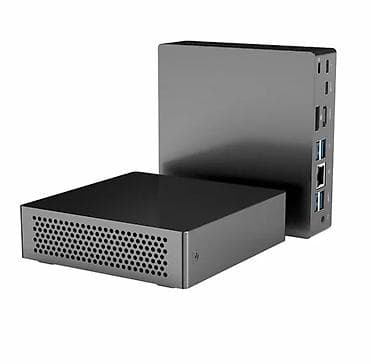 Korpuslar: Kompakt mini PC / mediabox 💻 *🖤 Şık qara korpus, ventilyasiya — 2