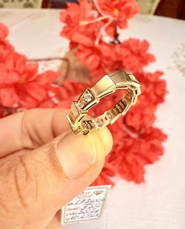 kehraba uzuk: Alyans, Üzük, Bvlgari, Sarı qızıl, 750 Əyar, Brilyant, 0-0.25 Karat — 3