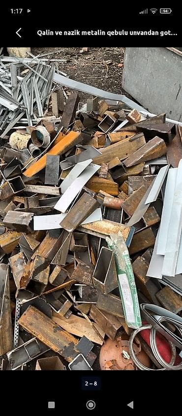 Digər xidmətlər: Xidmət: Qalın və nazik metal qəbulu, utilizasiya və yerindən götürmə — 1