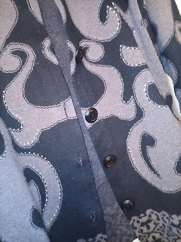 Sviterlər: Qadın jaketi Yun Uzun Düyməli — 2