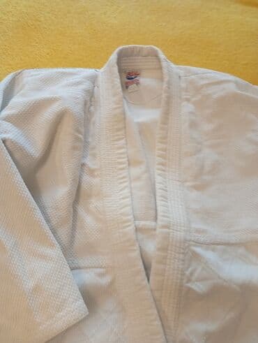trenerke od mokre likre: Judo kimono dəsti – gödəkcə və şalvar - Rəng: ağ - Material: qalın — 4