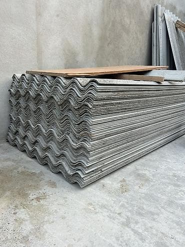 evkalipt ağacı satilir: Şifer dam örtüyü vərəqləri - Material: Dalğalı beton/şifer panellər - — 3