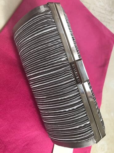 qaşlı çanta: Клач новый красивого серого цвета — 3