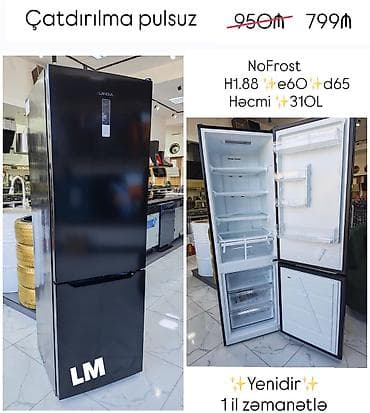 samovar satilir: Lanova NoFrost soyuducu – 799₼ - NoFrost texnologiyası: buzlanma — 1