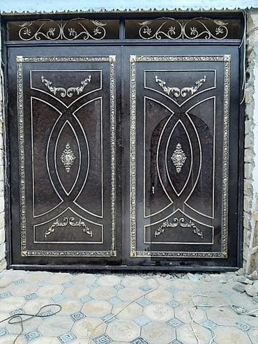 pul qapı: Dəmir Həyət darvazası, Avtomatik, Qapı ilə, rəng - Qara, Kredit yoxdur, Ödənişli quraşdırma — 9