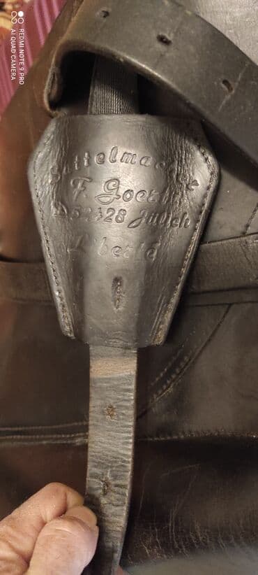 at yəhərləri: At çaparı üçün dəri yəhər. Almaniya istehsalı professional, gözəl — 4