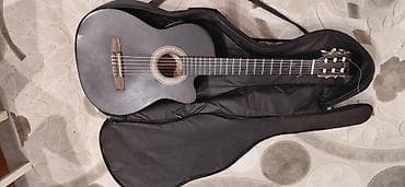 ucuz gitara satisi: Klassik gitara – kəsikli (cutaway) korpuslu model. Rəng: tünd — 3