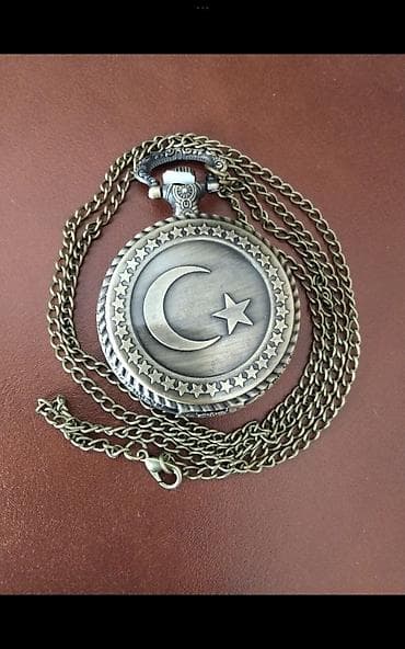 duvar saati: Osmanlı üslublu cib saatı – ay-ulduz motivli qapaq - Korpus: antik — 5